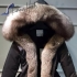 Moncler jacket fox fur 